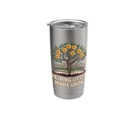 Helping Little Minds Grow Book Tree Teacher Stainless Steel Insulated Tumbler