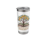 Helping Little Minds Grow Book Tree Teacher Stainless Steel Insulated Tumbler