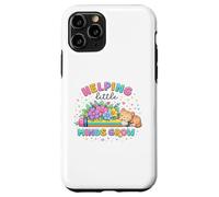 Helping Little Minds Grow Flower Elementary School Teacher Case for iPhone 11 Pro