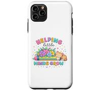 Helping Little Minds Grow Flower Elementary School Teacher Case for iPhone 11 Pro Max