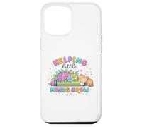 Helping Little Minds Grow Flower Elementary School Teacher Case for iPhone 12 Pro Max