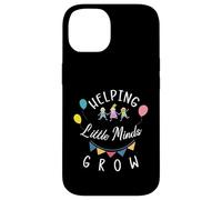 Helping Little Minds Grow Flower Elementary School Teacher Case for iPhone 14