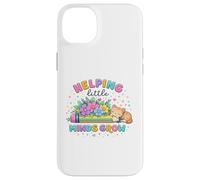 Helping Little Minds Grow Flower Elementary School Teacher Case for iPhone 14 Plus