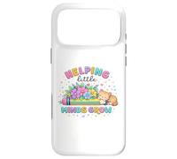 Helping Little Minds Grow Flower Elementary School Teacher Case for iPhone 17 Pro Max