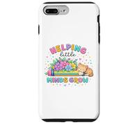 Helping Little Minds Grow Flower Elementary School Teacher Case for iPhone 7 Plus/8 Plus
