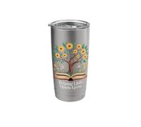Helping Little Minds Grow Teacher Educator Book Lover Reader Stainless Steel Insulated Tumbler