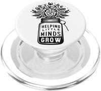 Helping Little Minds Grow - Teachers and Educators Flowers PopSockets PopGrip for MagSafe
