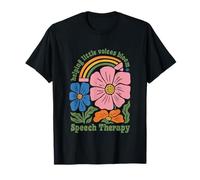Helping Little Voices Bloom Speech Therapy Boho Floral SLP T-Shirt