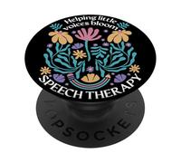 Helping Little Voices Bloom Speech Therapy SLP PopSockets Adhesive PopGrip
