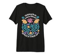 Helping Little Voices Bloom Speech Therapy SLP Premium T-Shirt