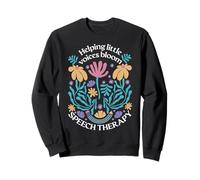 Helping Little Voices Bloom Speech Therapy SLP Sweatshirt