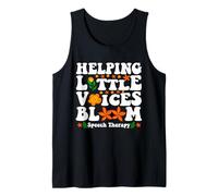 Helping Little Voices Bloom Speech Therapy SLP Women Men Tank Top
