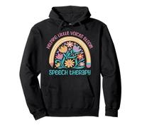 Helping Little Voices Bloom Speech Therapy Speech Therapist Pullover Hoodie