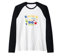 Helping Small Hands Make Big Moves Kids Toddler Preschool Raglan Baseball Tee