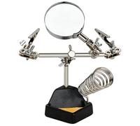 Helping Third Hand Soldering Clips Magnifier Glass Clamps Station Stand Holder