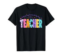 Helping Tiny Humans Do Big Things Teacher Value Graphic T-Shirt, Men, Black, XL