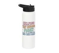 Helping Tiny Humans Fight Big Battles Stainless Steel Insulated Water Bottle