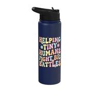 Helping Tiny Humans Fight Big Battles Stainless Steel Insulated Water Bottle