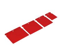 HELPMATE - Plastic Spatula - Set of 4 Surface spatulas for Precise Work - Body Spatula - Made in Germany