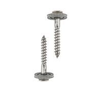 HELPMATE Spengler Screws 4.5 x 65 mm, Pack of 150, DIN 7995, Stainless Steel A2, PZ2, DIN 7995, Roofing Screws, Pan Head with Washer and EPDM-Di, Silver, 4.5 x 65 mm