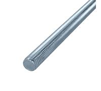 HELPMATE - Threaded rod M12 x 330 mm made of galvanised steel - 10 pieces of threaded bar with full metric thread - Threaded pin with strength class 4.8, DIN 976