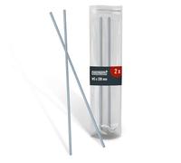 HELPMATE Threaded Rod M5 x 330 mm A2 Stainless Steel - Pack of 2 Threaded Rod with Metric Full Thread - Threaded Screw DIN 976 Silver