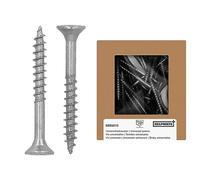 HELPMATE - Universal screws, countersunk head, 3.5x30, stainless steel A2, rustproof - 400 pieces Wood screws with T-drive and partial thread - Chipboard screws for indoor and outdoor use