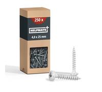 HELPMATE Wood Connector Screws 4.0 x 25 mm Galvanised Pack of 250