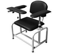 Helsevesen Cushion 22" Padded Phlebotomy Chair, Lab Blood Drawing Chair for Hospital, Lab Draw Chair and Medical Facilities, (Black L), 2024 New