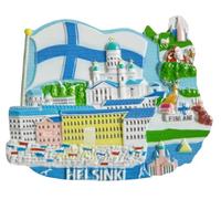 Helsinki Finland Refrigerator 3D Magnet Tourism Souvenir Fridge Decoration Craft Collection