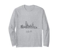 Helsinki Finland Skyline Europe Travel Souvenirs Long Sleeve T-Shirt