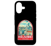 Helsinki Finland Travel Art Emblem Vintage Case for iPhone 17