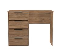 Helsinki Ready Assembled 4 Drawer Vanity in Carini Walnut - Welcome Furniture | TJ Hughes