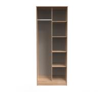Helsinki Ready Assembled Open Wardrobe - Bardolino Oak - Welcome Furniture | TJ Hughes