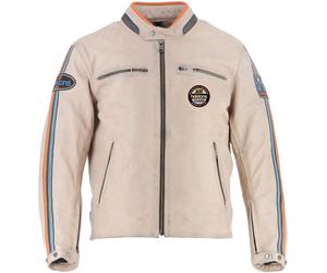 Helstons Ace 10Ans Motorcycle Leather Jacket, beige, size S for Men