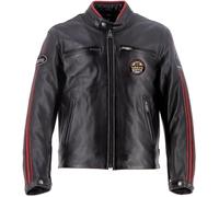 Helstons Ace 10Ans Motorcycle Leather Jacket, black, size M