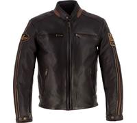 Helstons Ace, leather jacket waterproof S Dark Brown/Brown