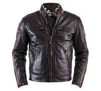 helstons Ace Rag Leather Jacket brown size L