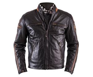 helstons Ace Rag Leather Jacket M men Brown, M