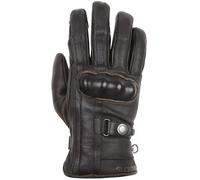 Helstons Burton Motorcycle Gloves, Black/Chocolate, size 9