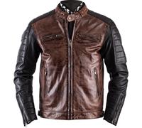 Helstons Cruiser Rag Leather Jacket, black-brown, size 2XL for Men