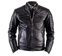 helstons Cruiser Rag Leather Jacket black size XL