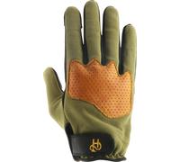 Helstons Dune Motorcycle Gloves, green-orange, size 2XL for Men