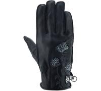 Helstons Flower Ladies Motorcycle Gloves, black, size S for Women
