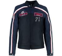 Helstons Formula Sport waterproof Motorcycle Textile Jacket, black-blue, size M for Men