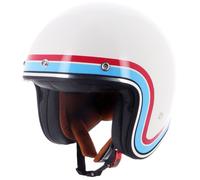 Helstons Freedom Jet Helmet, white-red-blue, size M for Men