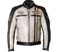 Helstons Indy, leather jacket waterproof 3XL Black/White