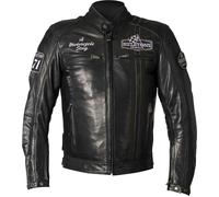 Helstons Indy, leather jacket waterproof L Black