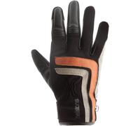 Helstons Jeff Motorcycle Gloves, black/orange, size 8