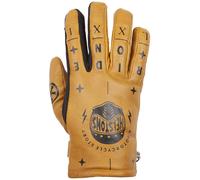 Helstons Kustom Winter Motorcycle Gloves, Gold, size 13